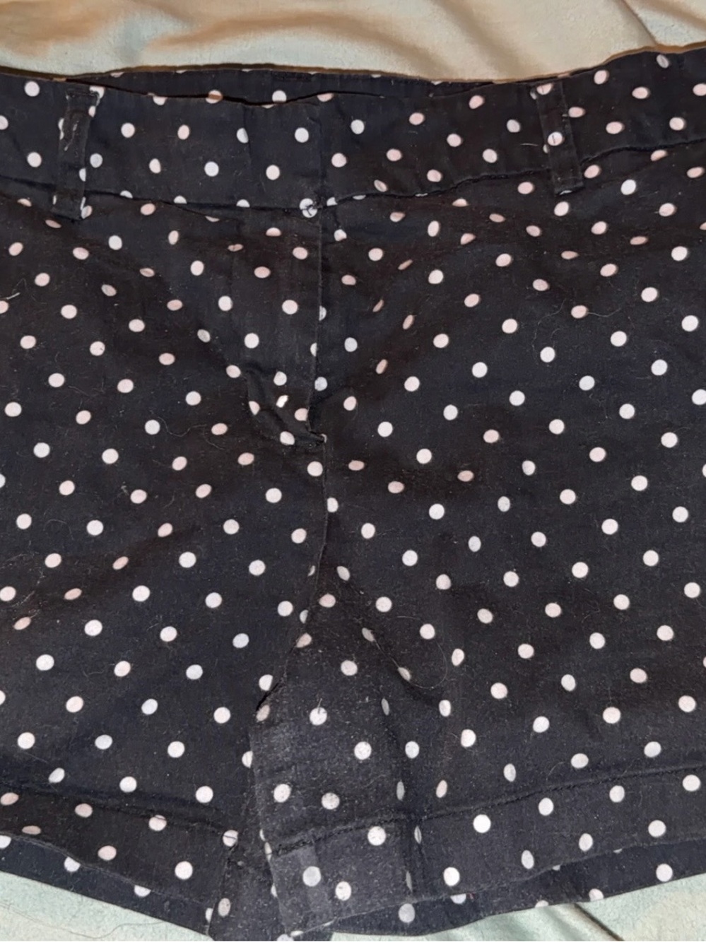 Cynthia Rowley Black Shorts with White Polka Dots - High Waist